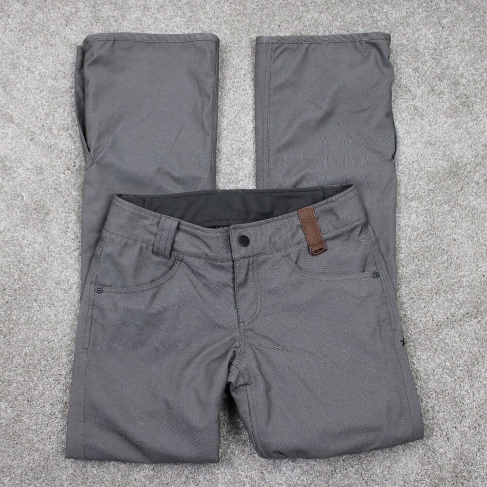 Holden Snow Pants Womens Small Gray Snowboarding Fleece Lined w/ 32" inseam